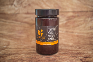 confiture mûre, miel et romarin 230g