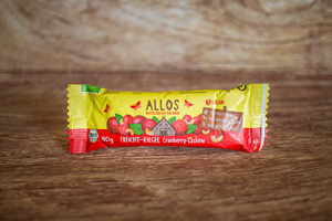 barre noix de cajou et cranberry 40g BIO