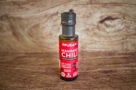 Huile d'olive Mammas au piment 10 cl BIO